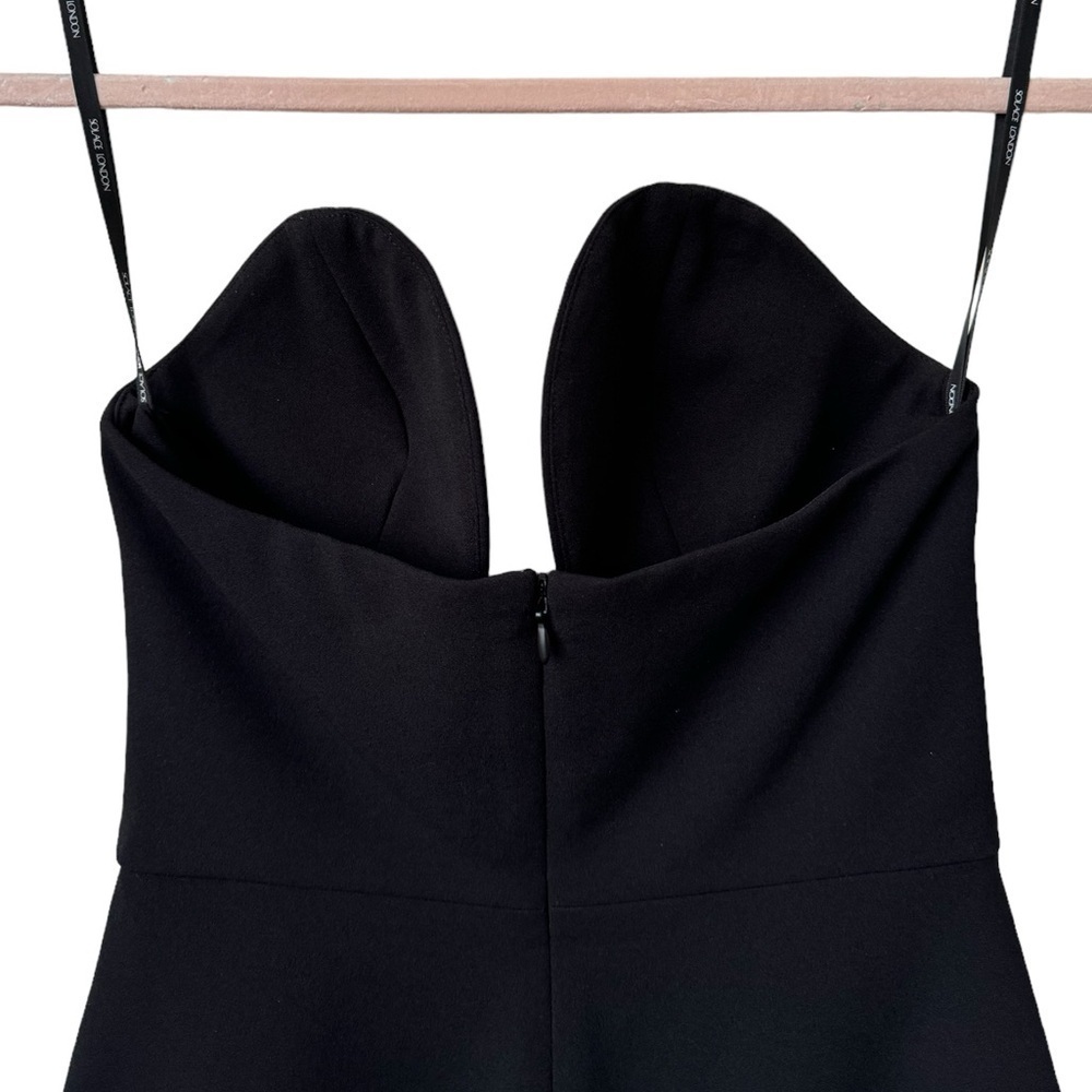 Solace London The Fallon Mini Dress in Black US:4 - Picture 9 of 11